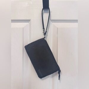 Roots Black Wristlet Clutch